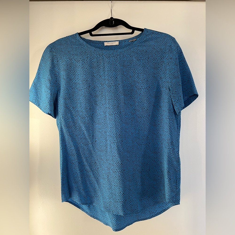 Equipment silk tshirt blouse, size Small